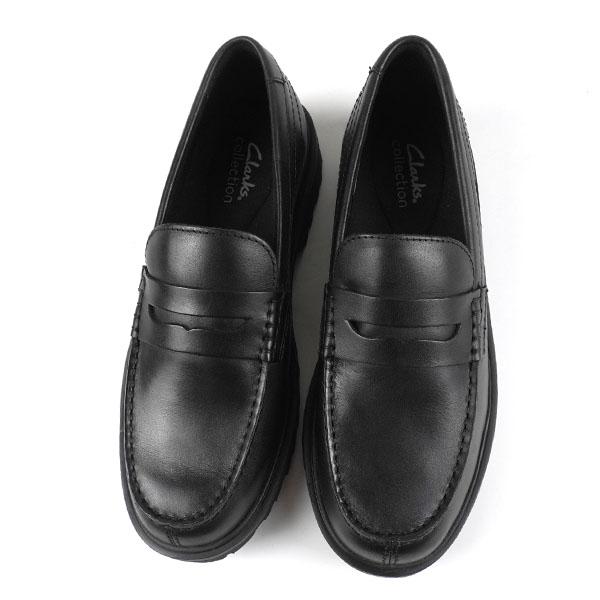 Berwickペニーローファー ブラック レザーシューズ Clarks（クラークス） Clarks Berwick Lo バーウィックロー 26183727