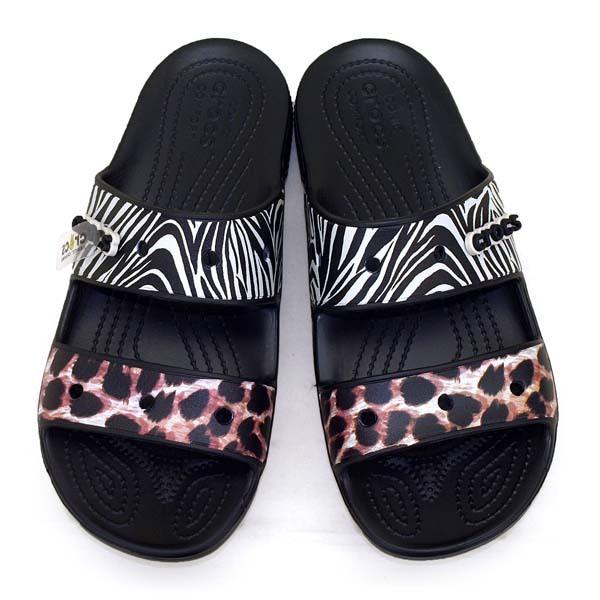 クロックス crocs CLASSIC CROCS ANIMAL REMIX SANDAL 207847 0C4 アニマル 動物 2ベルト リゾート コンフォート サンダル レディース/メンズ｜masuya92｜02