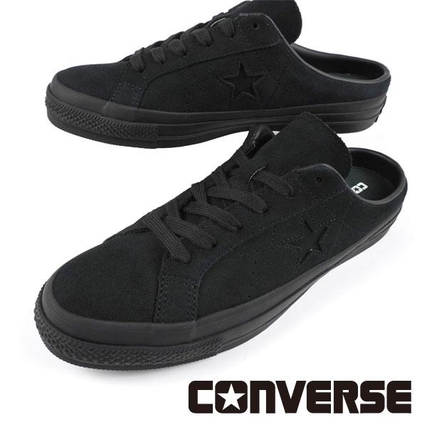 コンバース CONVERSE ONE STAR SUEDE MULE ワンスター スエード ミュール サンダル ブラックモノ カジュアル スポーティ シンプル おしゃれ メンズ 送料無料
