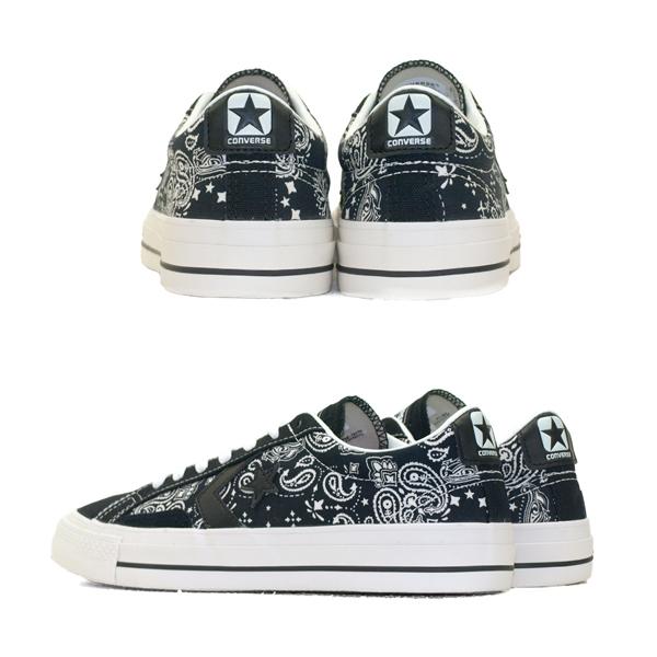 女性 コンバース CONVERSE SKATEBOARDING PRORIDE SK PS OX 1SC653 スケートボーディング プロライド オックス 黒ペイズリー｜masuya92｜03