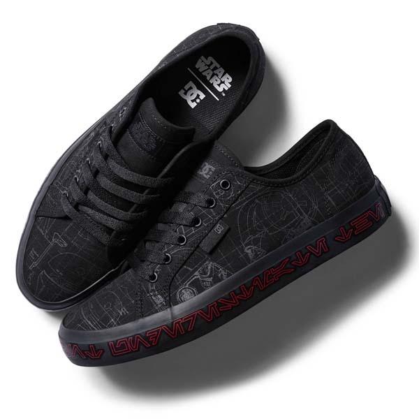 スターウォーズ X ディーシーシューズ DC Shoes SW MANUAL DM222106 XKSR マニュアル 黒 スニーカー メンズ｜masuya92｜03