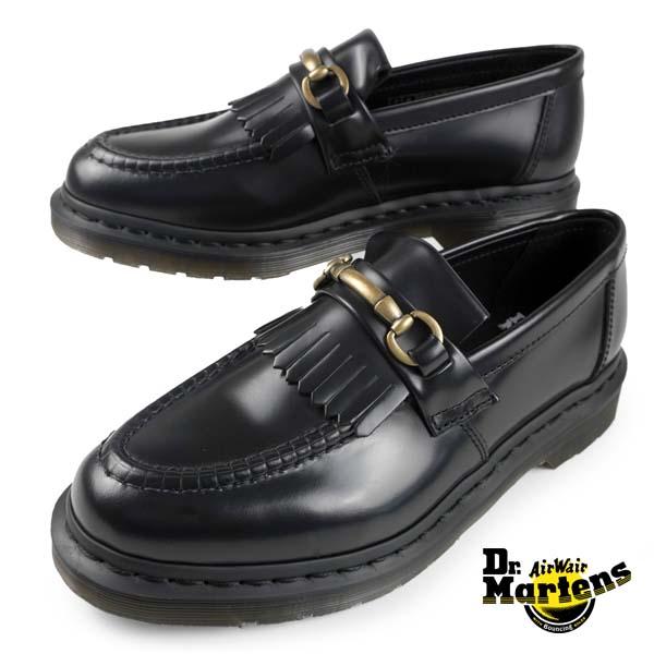 〔PT5倍！〕ドクターマーチン Dr.Martens ADRIAN SNAFFLE 32102001 エイドリアン スナッフル ビット ローファー 黒 金具/キルト スリッポン レディース/メンズ