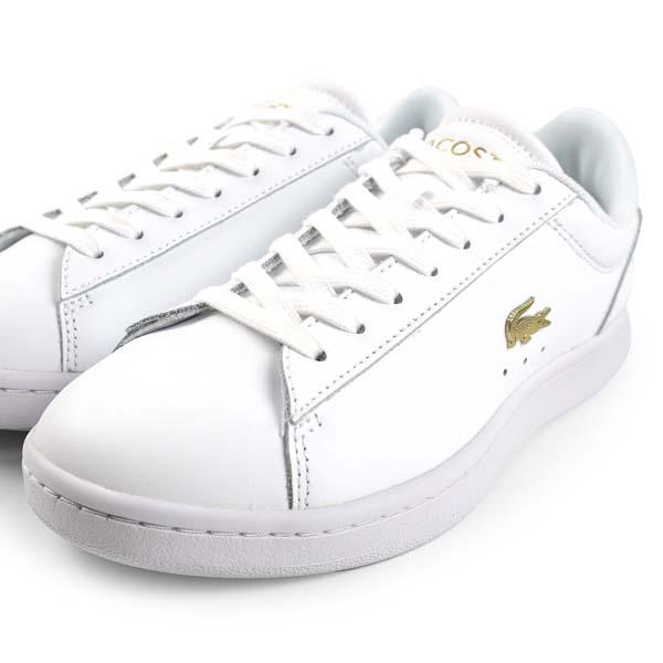 ラコステ本革スニーカー白　37 22.5〜23センチ新品未使用 LACOSTE 【国内正規品】ラコステ CARNABY SET 224 1 SFA 白金