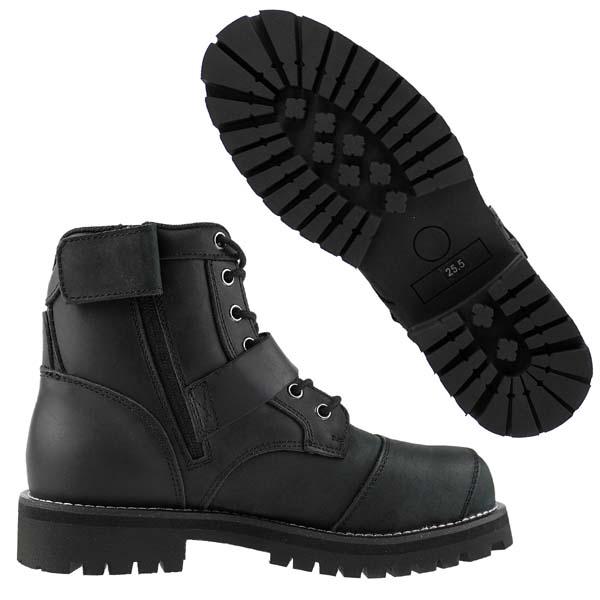 ‼️★レザー ジッパー付きブーツ 黒★‼️ ブーツ メンズ ワニ柄レザーショートブーツ 防水 軽い 洗える