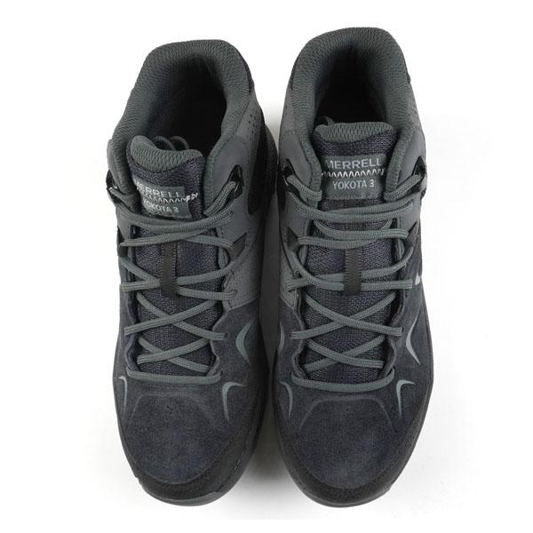 メレル MERRELL YOKOTA 3 MID WP ヨコタ ミッド J038437 黒 透湿・防水 ハイキングシューズ 登山靴 アウトドア ウォーキング カジュアル メンズ 送料無料_1