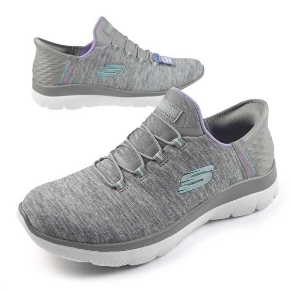 スケッチャーズ SKECHERS SLIP-INS SUMMITS-DAZZLING HAZE WIDE FIT 幅広 149937W BKMT GYMT スリップインズ ワイドフィット レディース 送料無料｜masuya92｜15