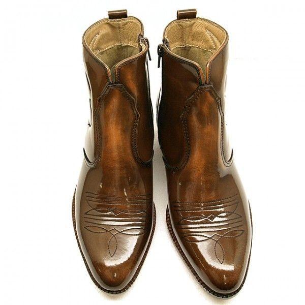 TEXAS VILLAGE テキサス ヴィレッジ ウエスタンブーツ ファスナー付