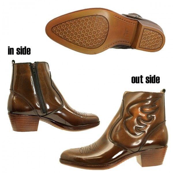 TEXAS VILLAGE テキサス ヴィレッジ ウエスタンブーツ ファスナー付