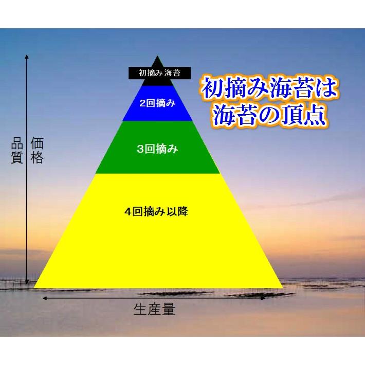 【福岡有明のり「特」】 （全形50枚） 初摘み海苔 焼海苔 焼のり 福岡 有明海苔 一番海苔  高級海苔 初摘海苔 ギフト 御歳暮・御中元｜masuyamanori｜04