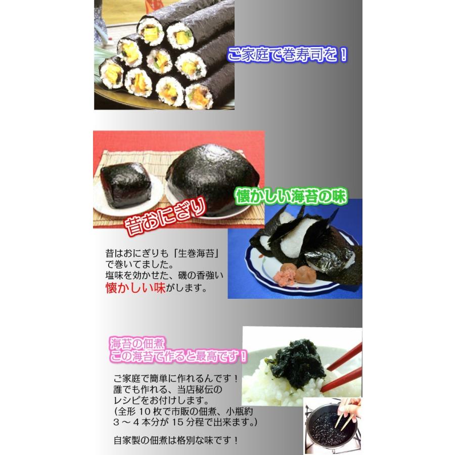 有明産初摘み【生巻海苔】2026年度生産【全型30枚分】初等級 高品質 黒