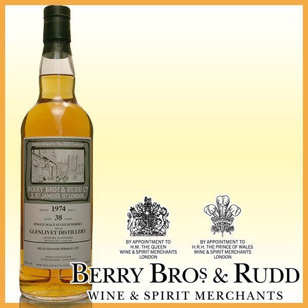 BBR ベリーブラザーズ＆ラド 復刻ラベル グレンリベット38年1974 53.6% 700ml