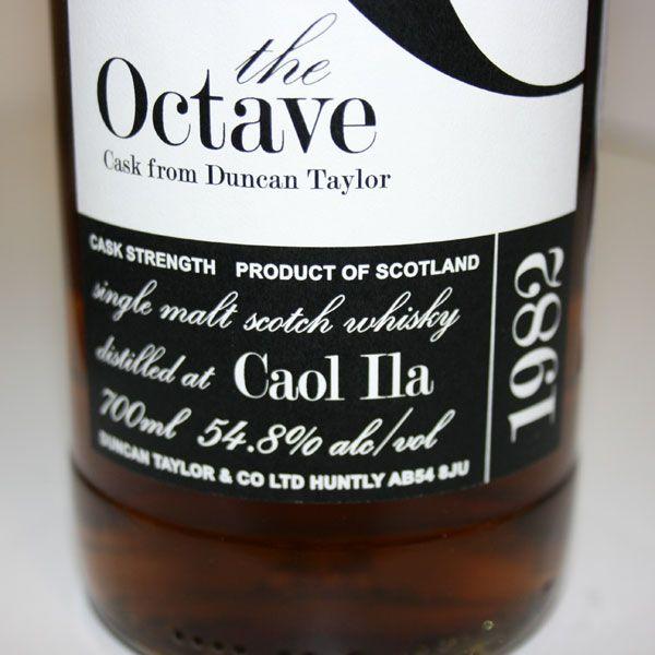 ダンカンテイラー オクターブ カリラ1982 54.8％700ml 8％700ml ダンカンテイラー オクターブ カリラ1982