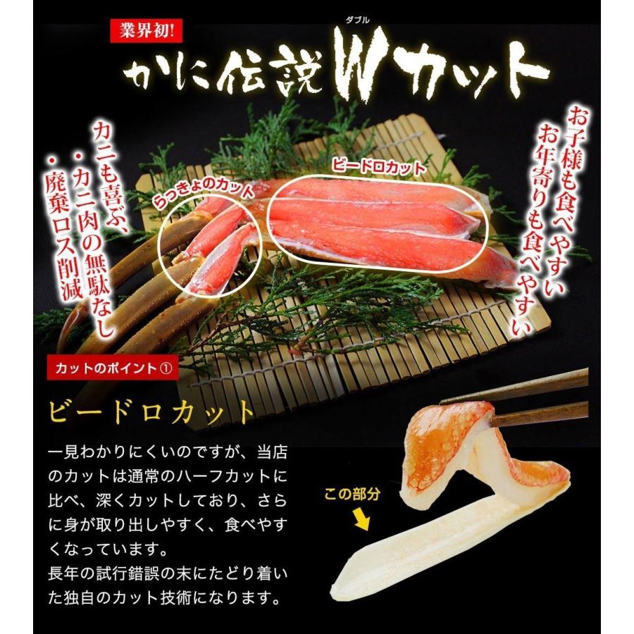 ますよね 他商品同梱不可 かに カニ 蟹 生食OK 元祖 殻Wカット済 生本ずわい蟹2箱セット 正味2.4kg 総重量2.8kg 3L-4Lサイズ 剥き身 魚介類 海産物 爆買 | ますよね | 10