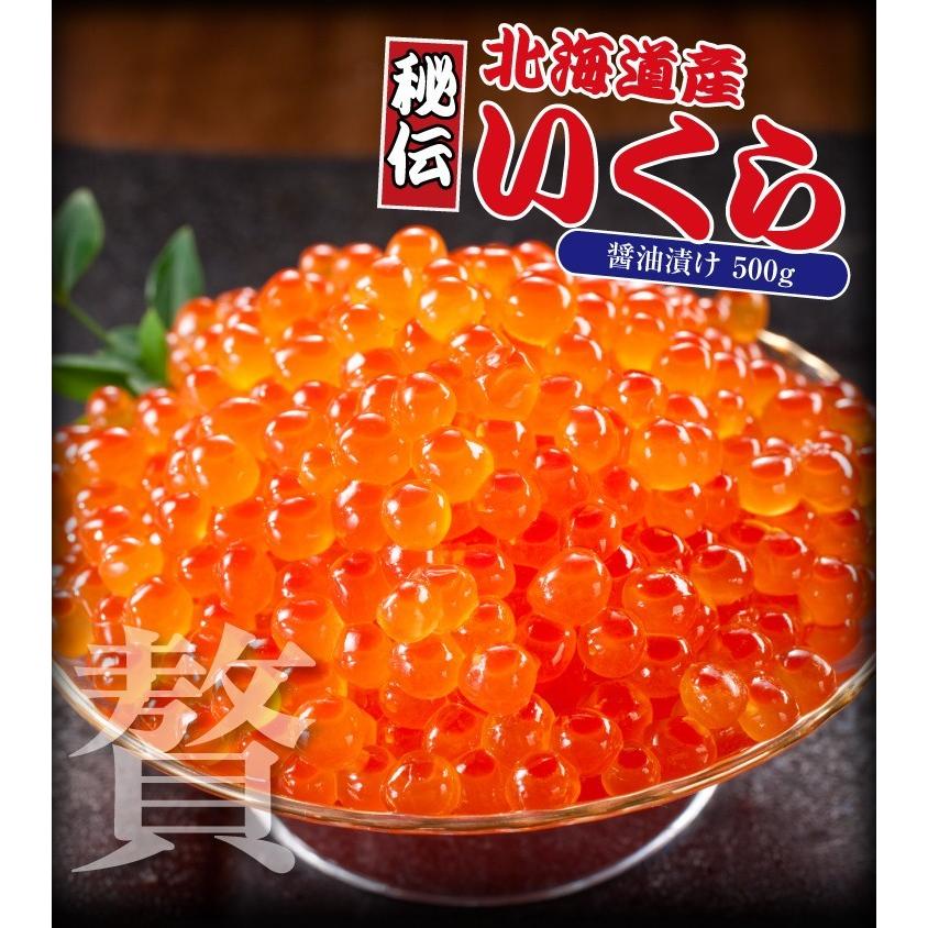 イクラ いくら 北海道 北海道産イクラ醤油漬け500g 約5人前 冷凍便 送料無料 越前かに問屋ますよね公式ストア 通販 Paypayモール