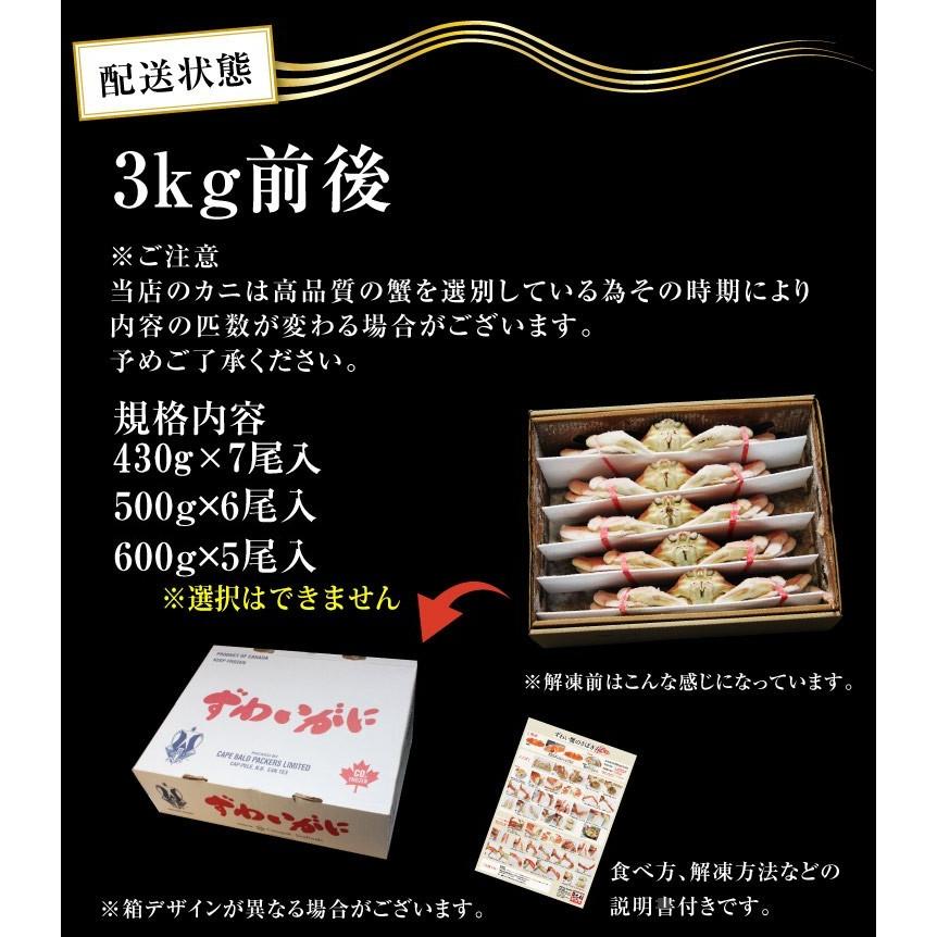 カニ かに ズワイガニ 訳あり品 本ずわい蟹姿 ボイル済み 5〜7尾 総重量3kg カニみそ かに味噌 同梱不可 魚介類 海産物 海鮮