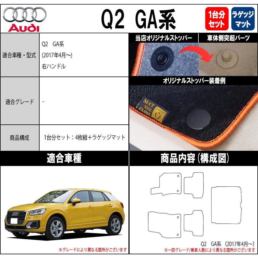 ポイント5倍】アウディ Q2シリーズ GAC系 1台分＋ラゲッジマット 