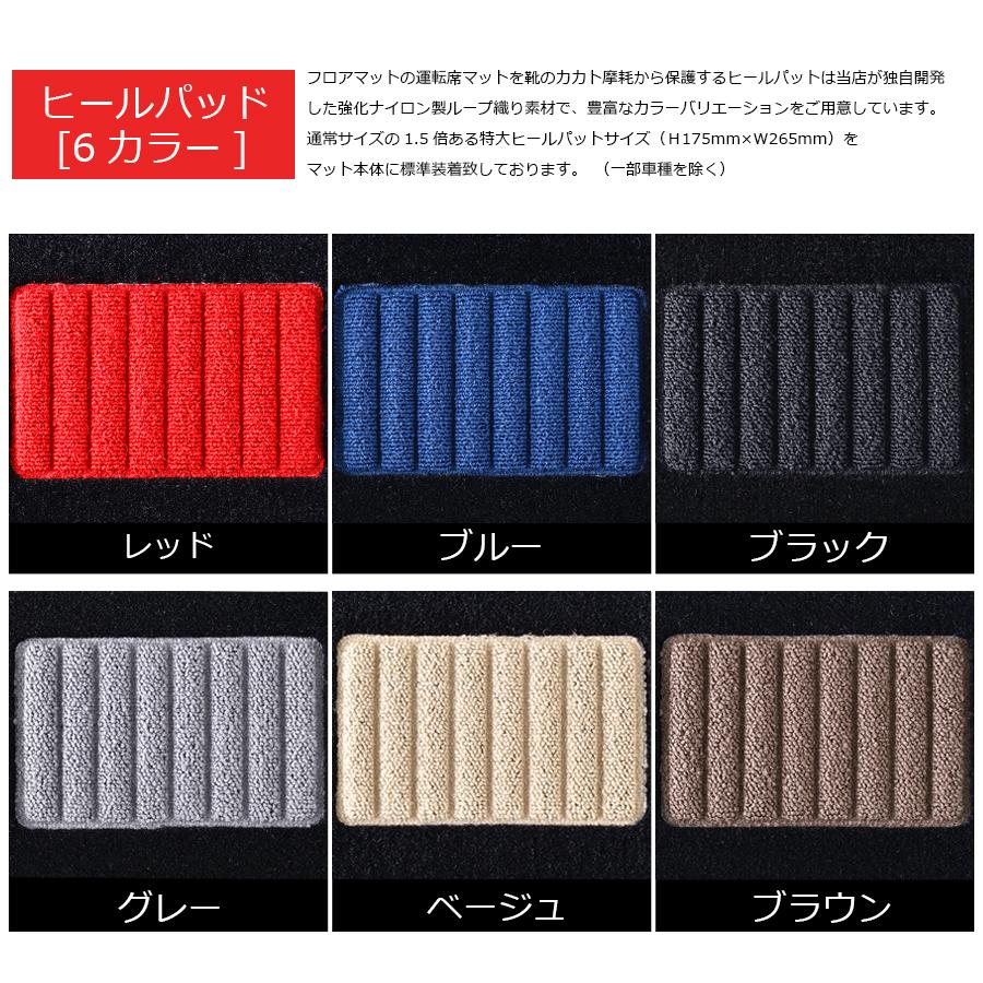 フロアマット 1台分 チェック柄オレンジ ハイブリッド フリード プラス
