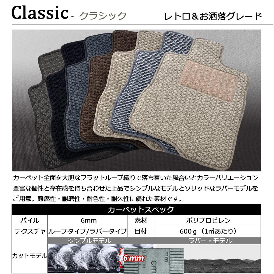 【ポイント5倍】日産 セレナ C27系 フロアマット カーマット 1台分＋ラゲッジマット＋ステップマット【クラシック】フロアーマット 送料無料 日本製｜mat-theclass｜03