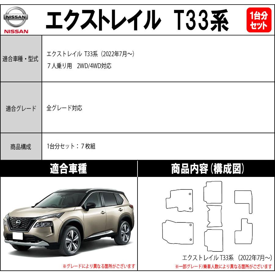 エクストレイル 【ポイント5倍】日産 T33 系 7人乗り フロア エクストレイル 【ポイント5倍】日産 T33 系 7人乗り フロア