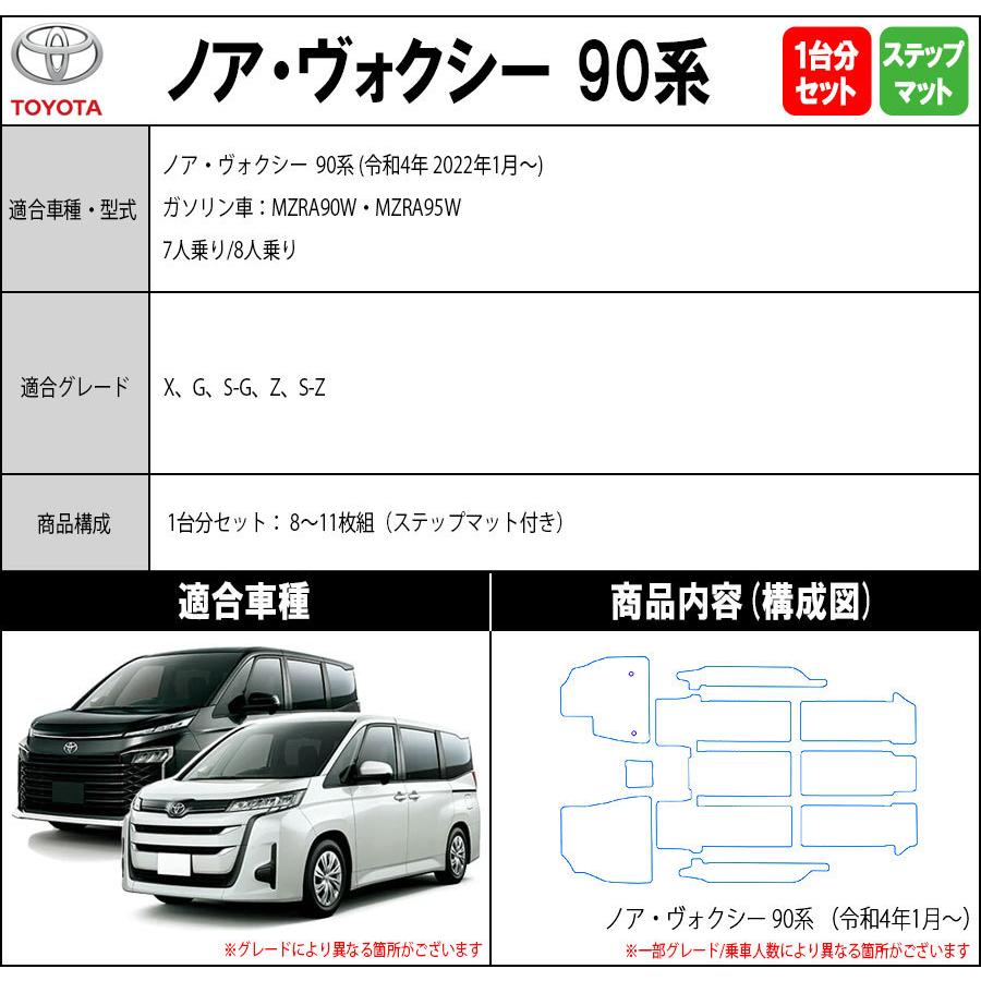 NOAH 【ポイント5倍】トヨタ ノア ヴォクシー 90 系 フロアマット 