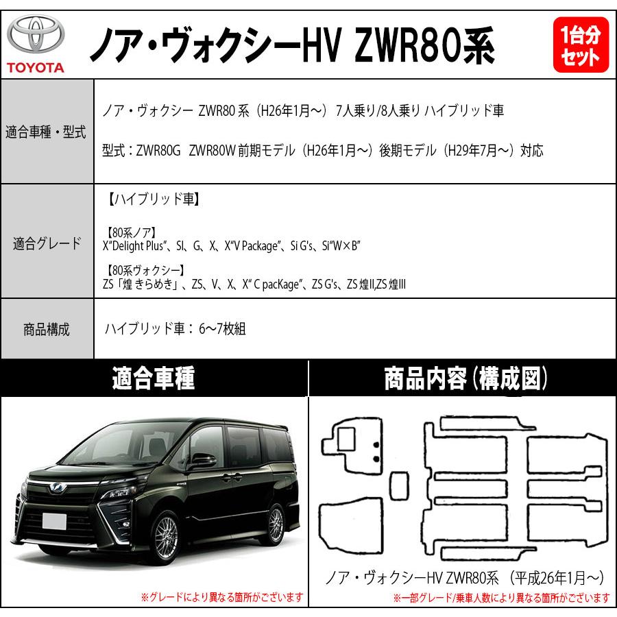 ヴォクシー 【ポイント5倍】トヨタ ノア ハイブリッド ZWR80系 フロア 
