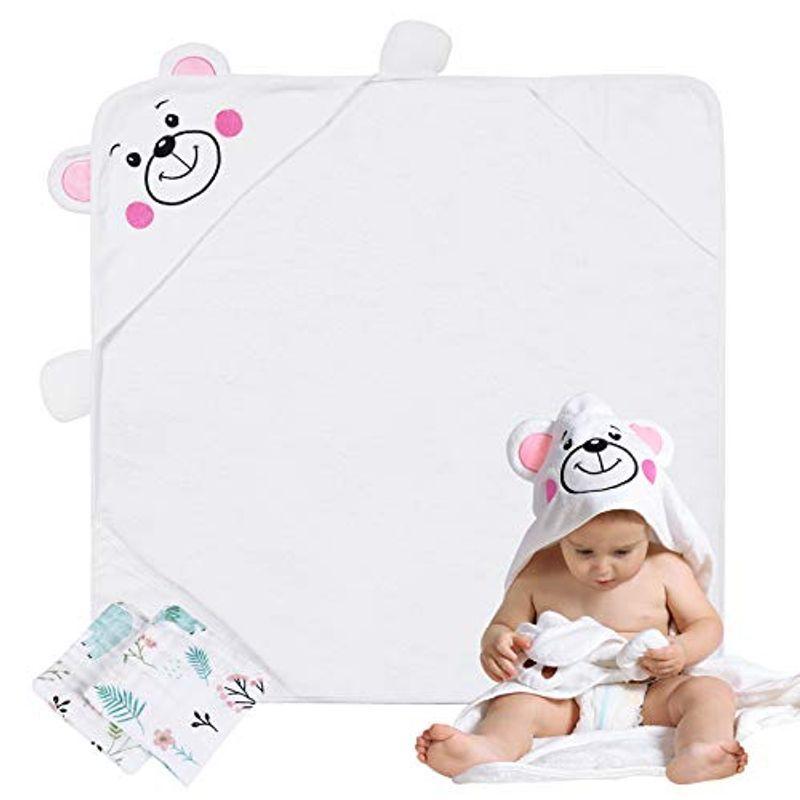 人気ブランド Lictin ベビーバスローブ 竹製フード付きベビータオル 子供 バスポンチョ 出産祝い かわいい 超吸収性 低アレルギー性の男女兼用 ベビ Wantannas Go Id