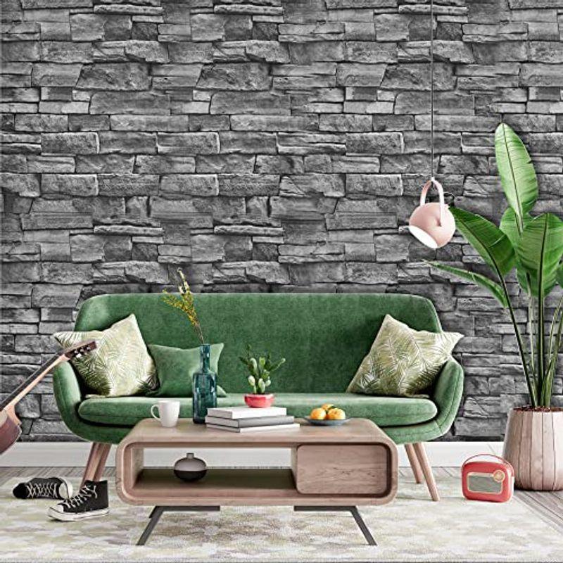 壁紙 シール レンガ調 45 送料無料お手入れ要らず 600cm はがせる リメイク キッチン 部屋に ふすま紙 簡単に貼り付け 模様替えシール 防水 シートタイル