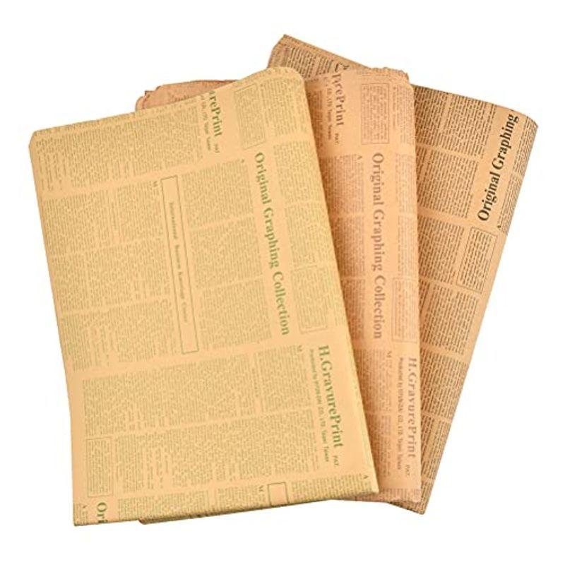 Timesetl クラフト紙 ラッピングペーパー 60枚 包装紙 梱包紙 英字新聞 クラフト紙 背景紙 50 70cm Mata Tabi 通販 Yahoo ショッピング