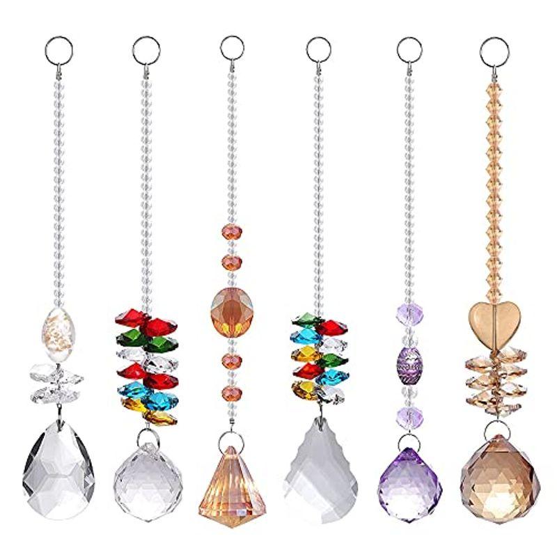 サンキャッチャー 幸運 水晶 吊 クリスタルボール 玄関 車内飾り 風水物 6 個 文鎮 装飾品 家の装飾のドアのカーテン Mata Tabi 通販 Yahoo ショッピング