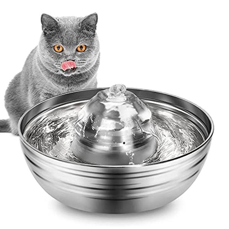 全ての Masiken ペット用 給水器 67oz 2l 循環式濾過水 猫 水やり機 犬 水飲み器 自動 静かな噴水自動 ステンレス水飲み機 猫 超特価激安 Cervezasnazari Com