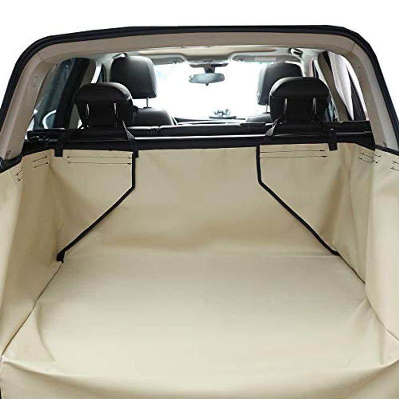 Honcenmax ペット用ドライブシート 人気トランクマット 車用ペットシート 犬用カーシートカバー 防水 滑り止め 車後部座席 折り畳み その他車用マット Owircmolas Pl