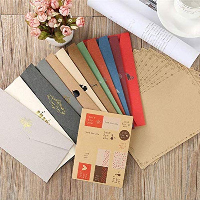 Timesetl 枚 レターセット 封筒 手紙 便箋 シール付き アンティーク風 かわいい 手紙セット おしゃれ お祝い 招待状 結婚式 Mata Tabi 通販 Yahoo ショッピング