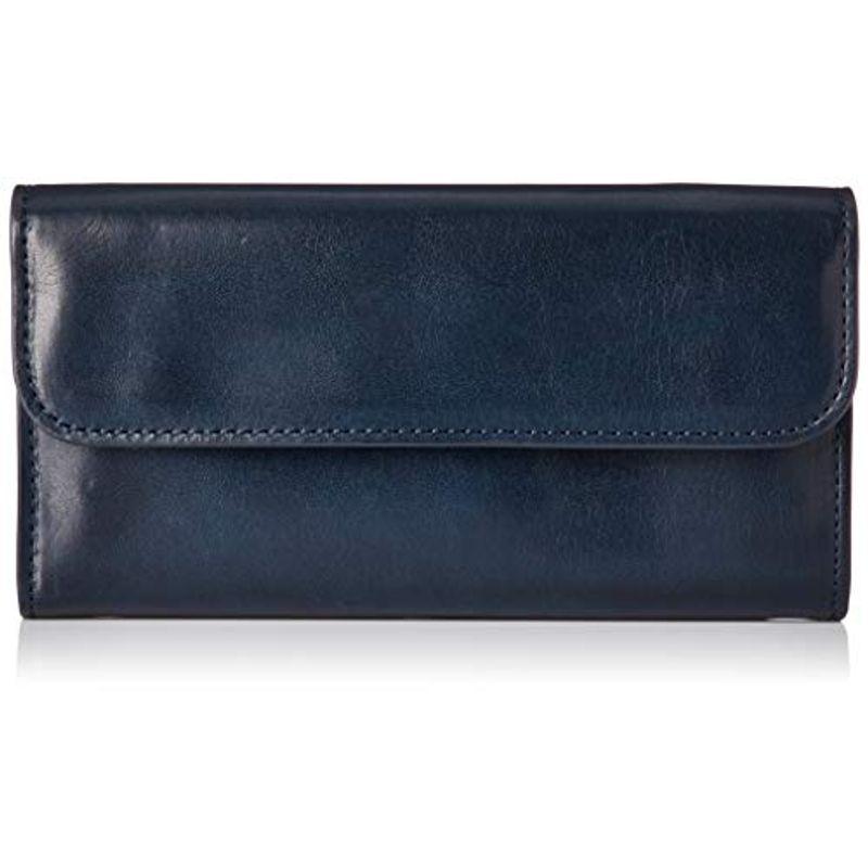 ゾナール 長財布 PRATICO 牛革 大容量 カード19段 札室2層 秀逸設計 化粧箱付き ネイビー