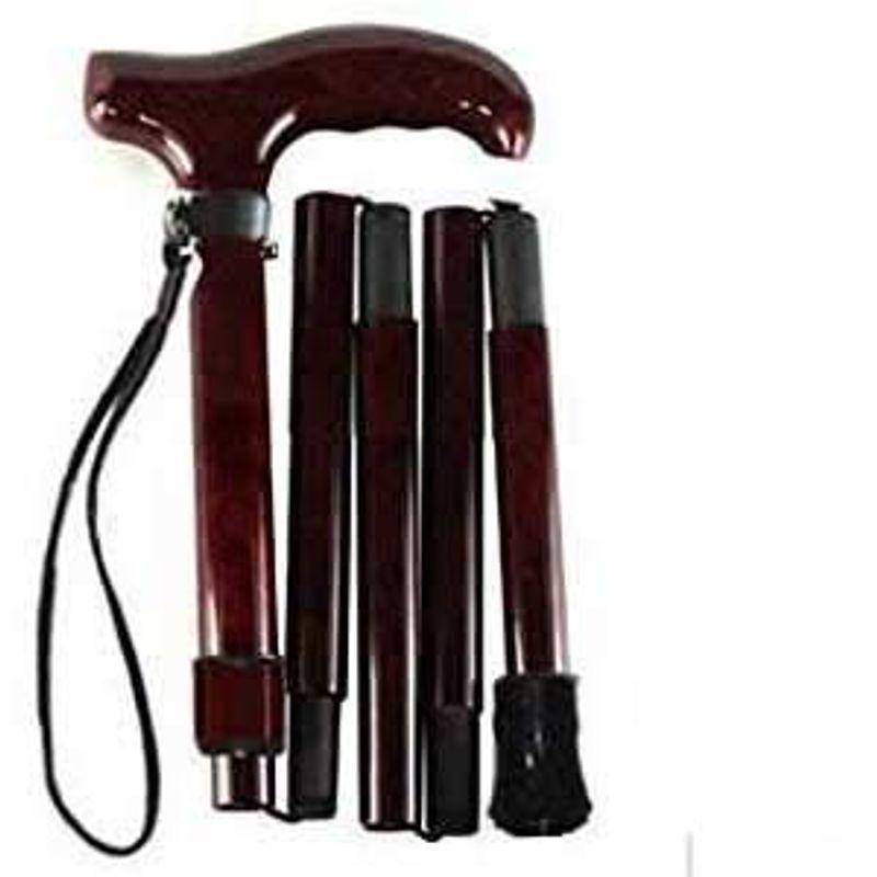 超軽量オールカーボンコンパクト折りたたみ伸縮杖（背の低い方用）/ダークワインPC14