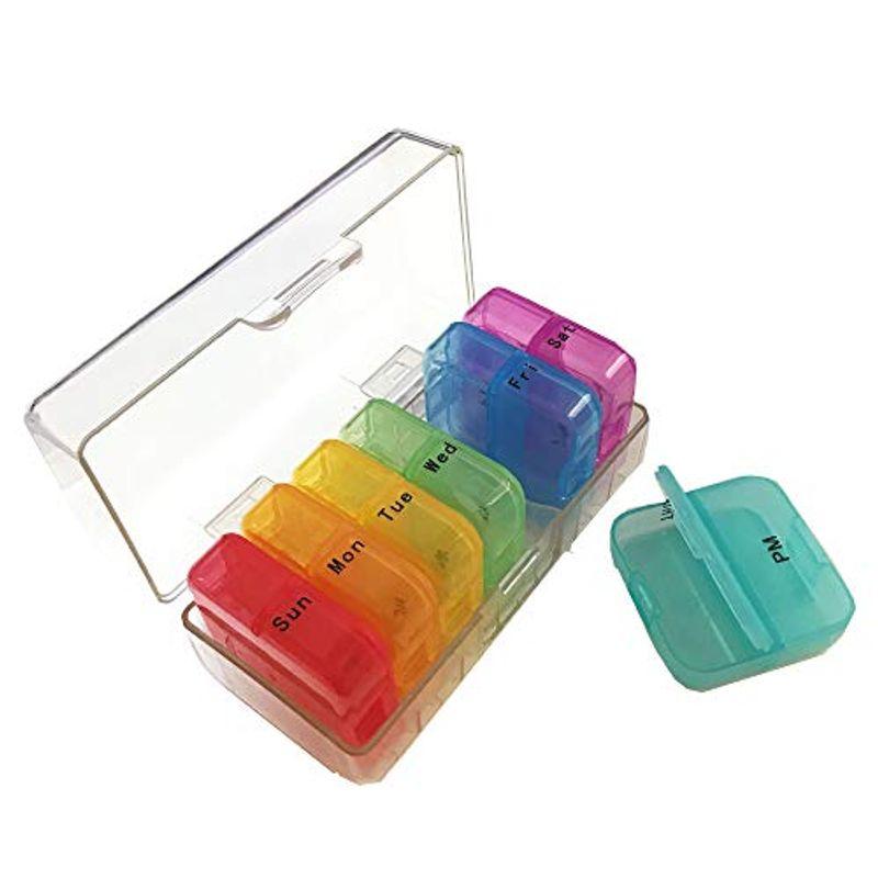 ピルケース おしゃれ 1週間の人気商品 通販 価格比較 7日週1週間錠剤錠剤薬ボックスホルダー保管容器ケース Adherashoes Com