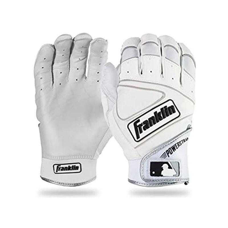 新作モデル  FRANKLIN 並行輸入品 MENS(XL)) USA (WHITE, 各色 GLOVES BATTING POWERSTRAP MLB バッティング用手袋