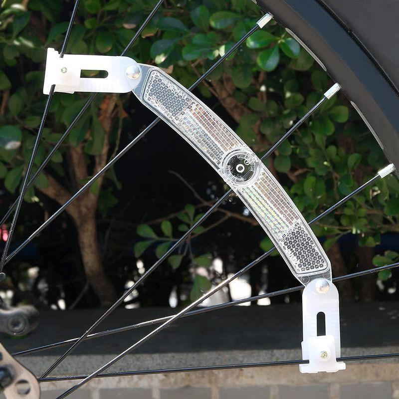 JIS規格 自転車汎用 安全警告 ホイールリフレクター 2枚 (長いホワイト) :20220309001921-01393:MATA-TABI  通販 