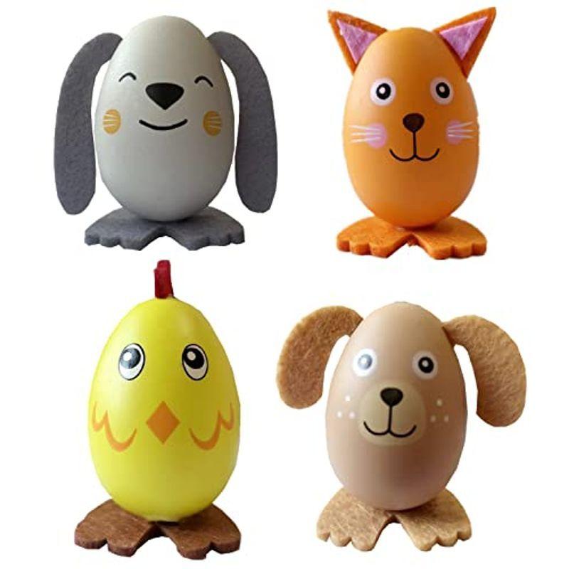 イースターエッグ 復活祭たまご イースター卵 4個セット オーナメント 動物 装飾 飾り デコレーション ギフト プレゼント 玩具 A セ Mata Tabi 通販 Yahoo ショッピング