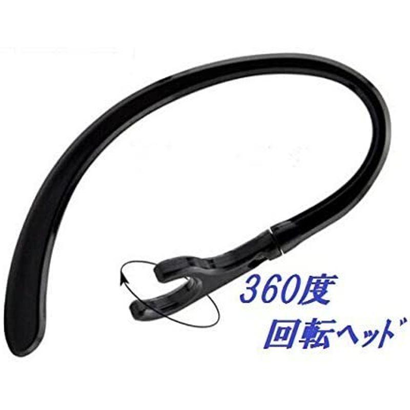 Sound Wave 360度 回転 9mm ブラック ユニバーサル 360度 回転する 便利 快適 小型 ブルートゥースのイヤーフック|mata-tabi|02