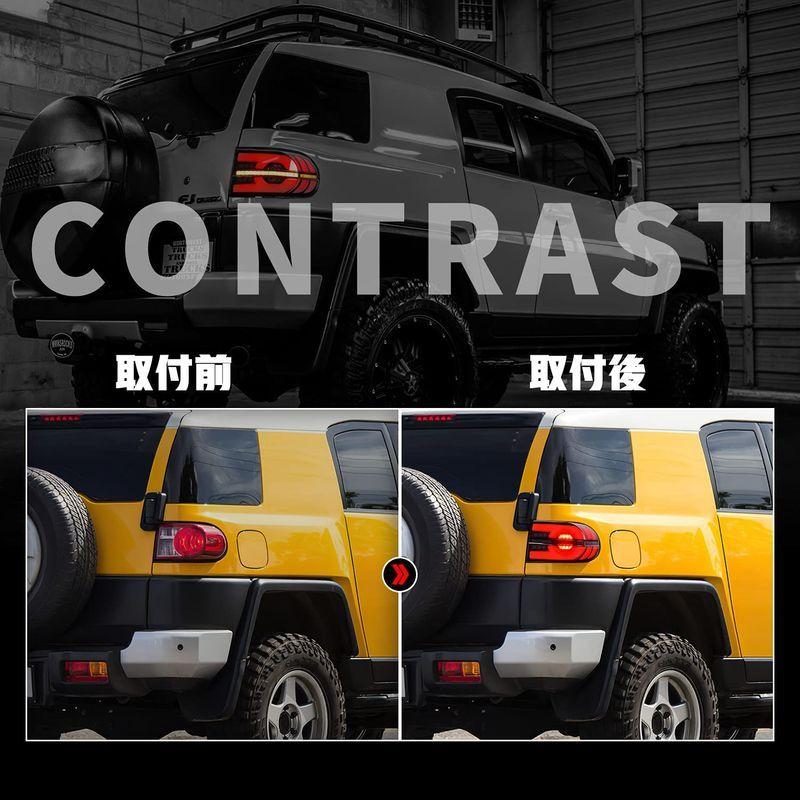 在庫限り 送料無料 トヨタ TOYOTA FJクルーザー スモーク ファイバー