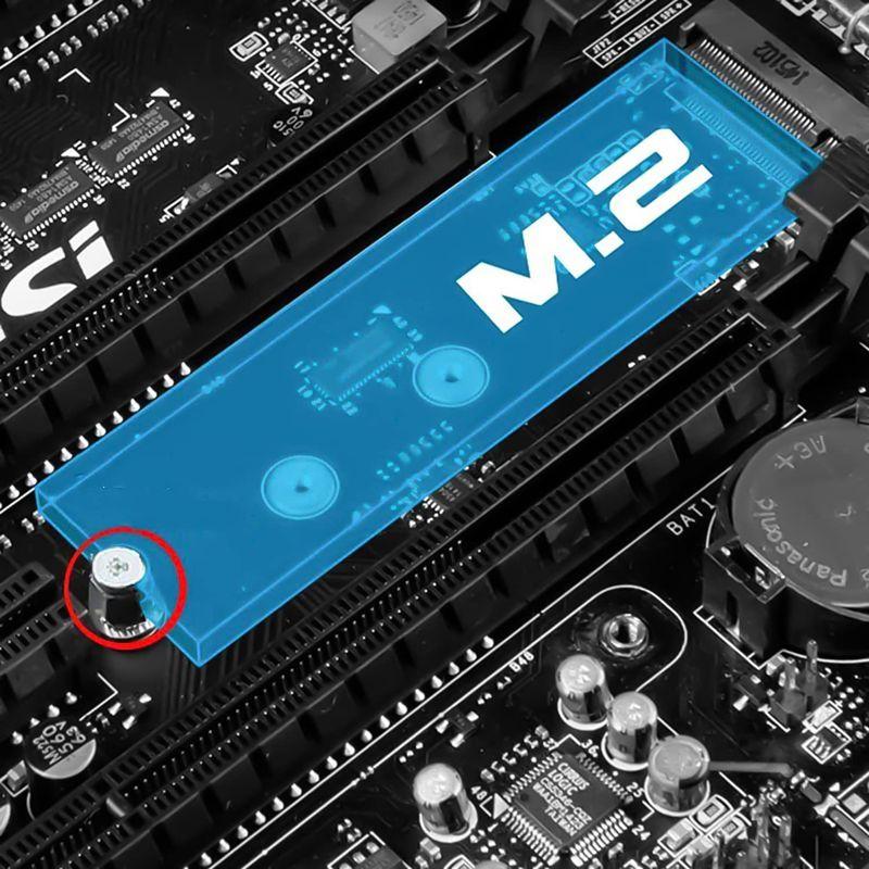 M.2ネジキット NVMeネジm.2 SSD取り付けキット Msi /Gigabyte用のM2 NvmeSSDネジ M.2 Nvme SSD