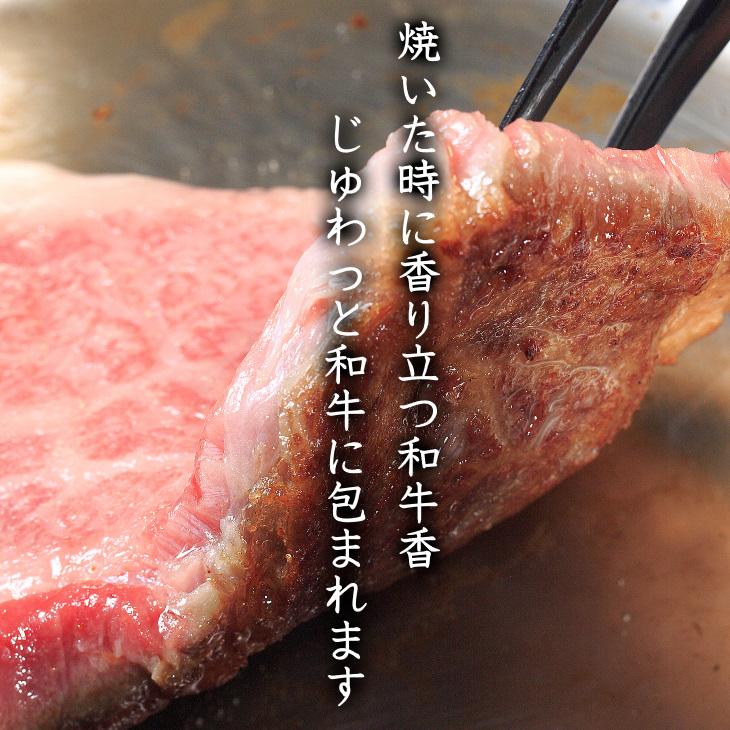 送料無料 ステーキ 牛肉 和牛 ギフト 最上級A5A4ランク 国産黒毛和牛リブロース薄切りステーキ用 厚切り焼肉 2枚400ｇ｜matador｜05