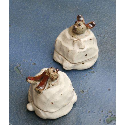 □陶器 干支 卯 （う）□和食器 陶芸 美濃焼 陶器 粉引き 父に日 母の