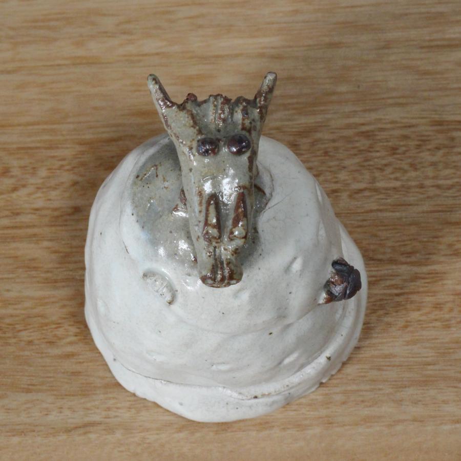 □陶器 干支 辰（たつ）□和食器 陶芸 美濃焼 陶器 粉引き 父に日 母の