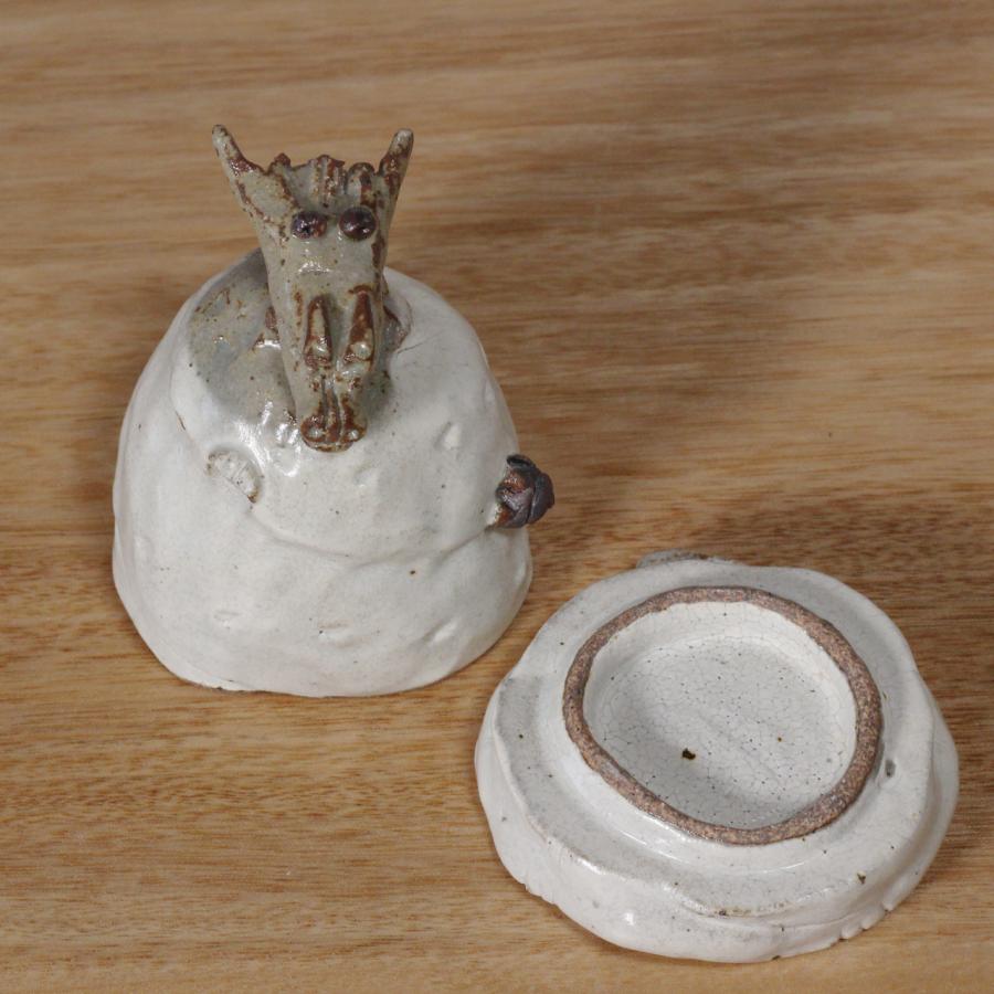 手作り陶器【辰  備前焼 】 □陶器 干支 辰（たつ）□和食器 陶芸 美濃焼 陶器 粉引き 父に日 母の