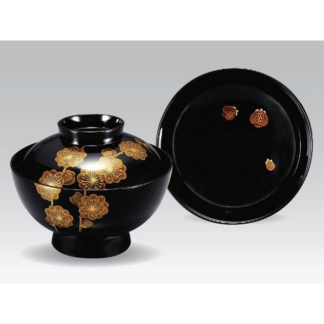 素晴らしい価格 マタカツ木製4.5寸吸物椀 黒漆塗 研出し槍梅 zppsu.edu.ph