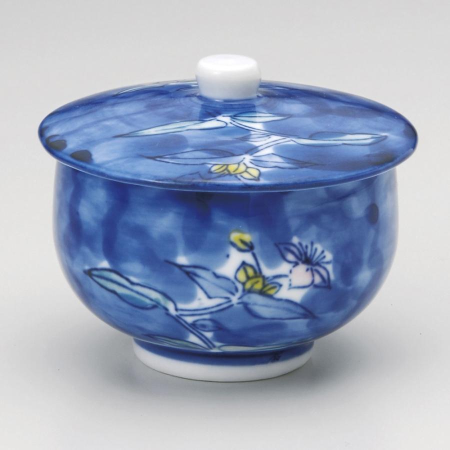 即日発送 陶雅 ダミ露草蓋付煎茶 湯飲み Shopping611 Com Br