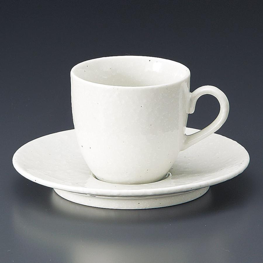 定期入れの 陶雅 洋風粉引 コーヒー碗皿セット