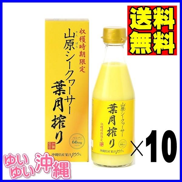 山原シークワーサー 葉月搾り 果汁100% 300ml×10本 (沖縄産 青切り シークヮーサー ジュース)
