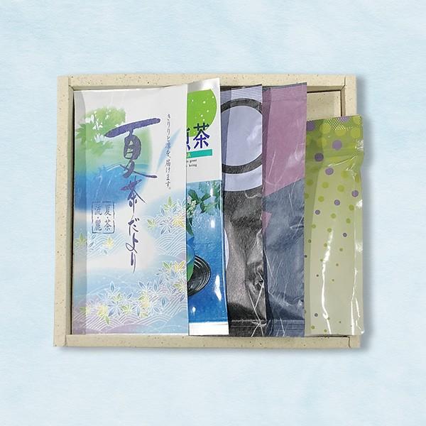 玉露松風・水出し煎茶・抹茶入くき茶・夏茶だより 特上煎茶 各100g袋入・グリーンティー 200g袋入 O-40　お中元 お茶 緑茶 日本茶 贈り物 ギフト クリスマス | 